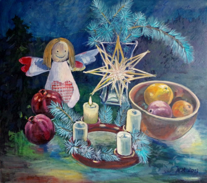 Adventsstilleben - 2013 - 65 x 72,5