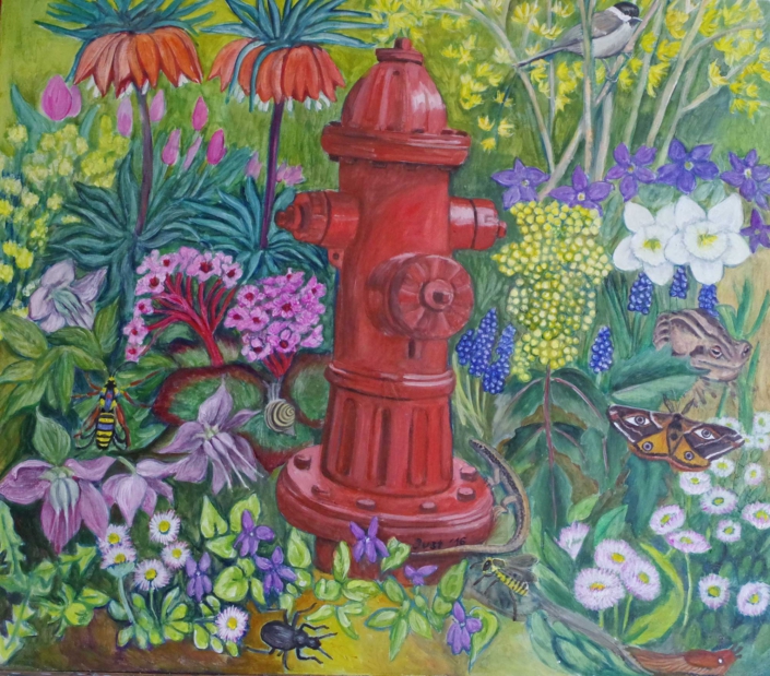 Fantasie mit Hydrant